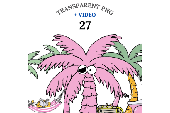 Bring Tropical Personality to Your Designs with 27 Palm Tree Clipart PNGs