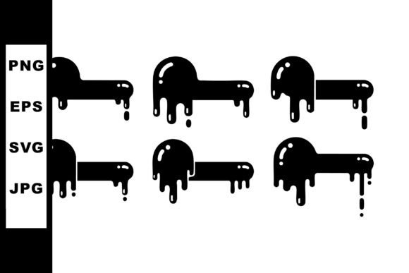 Dripping Black Liquid Paint Splatter Vec: A Dynamic Design Asset