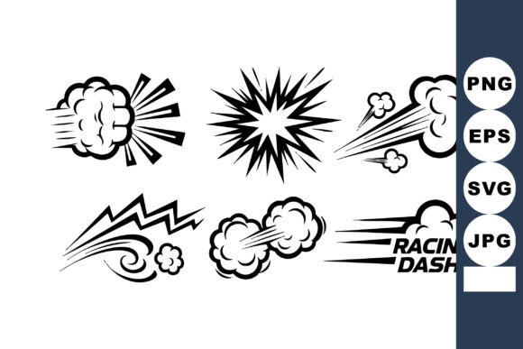 Dynamic Comic Explosions: Bold Vector Graphics for Impact