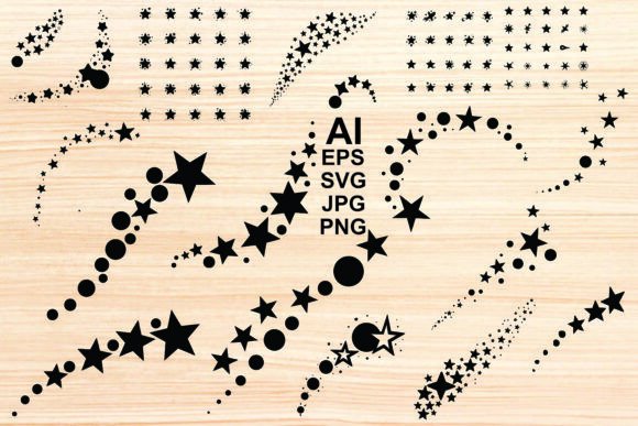 Dynamic Design Energy: The Black Shooting Stars Vector Bundle