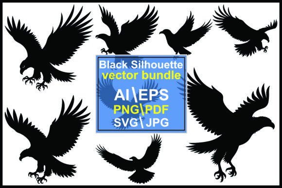 Dynamic Eagle Vectors: A Guide to Silhouette Eagles in Flight and Landing