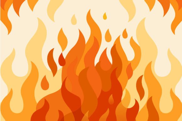 Fire Element Illustration: Igniting Design with SVG Power