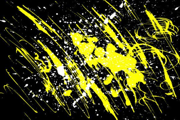 Grunge Yellow and White Paint Splatter: Unleashing Raw Energy