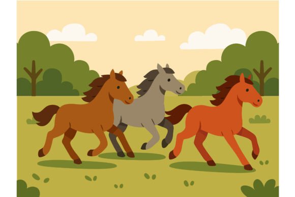 Horses in Motion: Dynamic Backgrounds for Modern Design