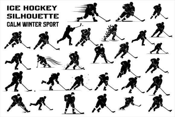 Minimal Ice Hockey Silhouette Capturing: Beyond the Logo