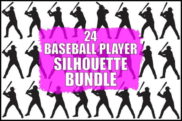 Strike a Chord with the Baseball Player Silhouette Bundle